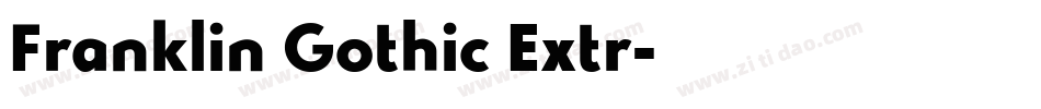 Franklin Gothic Extr字体转换